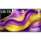 LG OLED97G54LW Ultra HD 4K OLED televizyon ekranında renkli desen ve AI teması, vitrin görünümü