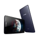 Lenovo A8-50 A5500-F gece mavisi tablet; uygun fiyatlı tablet seçeneği, ön ve arka görünüm.