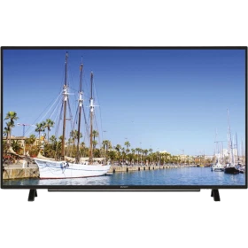 Arçelik A43L 6752 5B Full HD LED televizyon, marinada yelkenli tekneleri gösteren ekranıyla