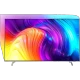 Philips 75PUS8807 Ultra HD 4K LED televizyon; canlı renkli arka plan ekran, şık ince tasarım.