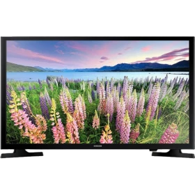 Samsung 48K5200 Full HD LED televizyon ekranında çiçek manzarası görünen vitrin ürünü, genel renk.