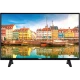 Vestel 39H8400 HD Ready LED televizyon, siyah çerçeveli ekranı ve şehir manzarasıyla önden görünüm