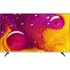 Vestel 70Q9700TT Ultra HD 4K QLED TV, ince siyah çerçeveli tasarım ve renkli ekran görüntüsü