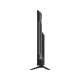 Axen AX50DP4OTL-W2S Ultra HD 4K LED televizyonun siyah renkli ince yan profili ve ayak tasarımı