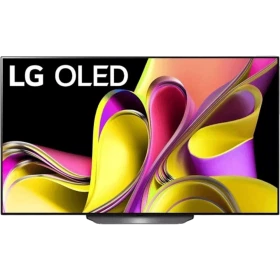 LG OLED77B36LA Ultra HD 4K OLED televizyon, canlı renkli soyut ekran tasarımı, genel renkli.