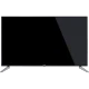 Vestel 49UB9300 Ultra HD 4K TV, siyah ekranlı LED televizyon ve gümüş ayak tasarımı