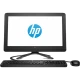 HP 22-c0036nt 4MM87EA masaüstü bilgisayar, ekran, klavye ve fareyle birlikte önden görünüm