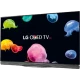 LG OLED55E6V Ultra HD 4K OLED televizyon; ekranda renkli deniz canlıları görüntüsü, genel siyah tasarım