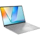 Asus Vivobook S14 M5406KA-PP130W gümüş ultrabook laptop, açık ekran ve Türkçe klavye görünüyor.