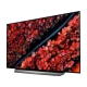 LG OLED77C9PLA Ultra HD 4K OLED televizyon, kırmızı çiçek manzaralı ekranda canlı görüntü sergiliyor