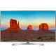 LG 55UK6950PLB Ultra HD 4K LED televizyon; ince çerçeveli, gün batımı manzaralı ekran görüntüsü.