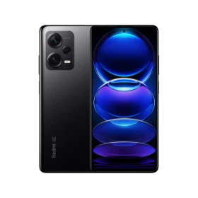 Xiaomi Redmi Note 12 Pro Plus siyah akıllı telefon, arka kamera modülü ve ekran görünümüyle vitrin çekimi