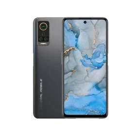General Mobile GM 22 Pro siyah akıllı telefon, ön ekran ve arka kamera modülüyle vitrin görünümü