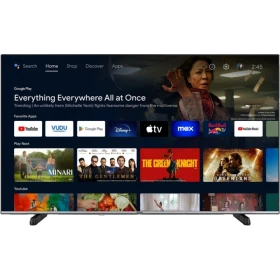 Vestel 55UA9540 Ultra HD 4K LED televizyon, siyah çerçeveli ekranında akıllı TV menüsü açık halde
