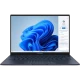 Asus Zenbook 14 OLED UX3405MA-PP287W koyu mavi ultrabook laptop, açık ekran ve klavye görünüyor.
