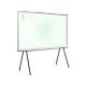 Samsung 65LS01D Ultra HD 4K QLED televizyon, genel renkli şık ekranlı tasarım ve ayaklı kurulum görünüyor
