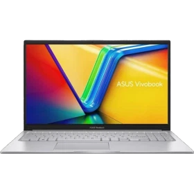ASUS Vivobook 15 X1504VA-NJ412A7 gümüş laptop, renkli arayüz ekranı açık şekilde vitrin görseli
