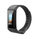 Xiaomi Mi Band 4C siyah akıllı bileklik, renkli ekranı ve ayarlanabilir silikon kayışıyla önden görünüm