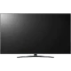 LG 65UQ81006LB 65 inç Ultra HD 4K LED televizyon, genel siyah tasarım, ince çerçeve.