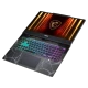 MSI Cyborg 15 B13WEKG-613XTR003 siyah oyuncu laptop; RGB klavyeli açık ekran ve dragon arması görünüyor
