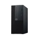 Dell OptiPlex 3060 masaüstü bilgisayarın siyah kasası, ön paneli ve bağlantı noktaları