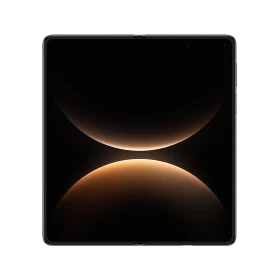 Huawei Mate X7 siyah akıllı telefon, önden açık ekran görünümü ve ince çerçeveli tasarım