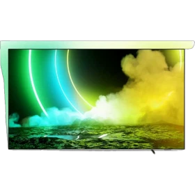 Philips 65OLED705 Ultra HD 4K OLED televizyon, ekranda canlı renk ve ışık efektleri görünüyor