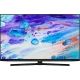 Beko B65 B 975 A Ultra HD 4K TV, siyah çerçeveli ekranında renkli soyut görüntüyle önden görünüm
