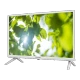 Axen AX24LEDE09-B HD Ready LED televizyon, yaprak görüntüsü gösteren ekranı ve ayaklı tasarımı