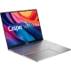 Casper Nirvana S100.1342-AV00A-G-F gri iş ve ofis laptopu, parlak renkli ekran arayüzüyle önden görünüyor.