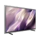 Samsung 77S95H Ultra HD 4K OLED televizyon, genel renk, ince çerçeveli ekranda mor-beyaz soyut arka plan