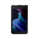 Samsung Galaxy Tab Active3 SM-T577 siyah renkli tablet; dayanıklı tasarımlı ekran görünüyor.