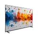 Vestel 75QG9840 Ultra HD 4K QLED televizyon, renkli soyut görüntü gösteren ince ekran tasarımıyla