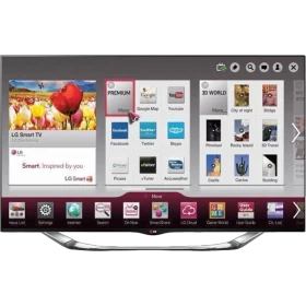 LG 42LA860V Full HD LED televizyon, Smart TV arayüzü ve uygulama ekranıyla vitrin görseli