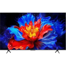 TCL 65P8K Ultra HD 4K LED televizyon, canlı çiçek görselli ekran, genel renk tasarım vitrini