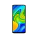 Xiaomi Redmi Note 9 mavi akıllı telefon, önden ekran görünümüyle vitrin ürün görseli