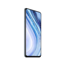 Xiaomi Redmi Note 9 Pro siyah akıllı telefon, ön yüz ekran tasarımı ve ince çerçeve görünümü