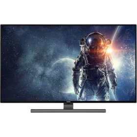 Vestel 65UA9800 Ultra HD 4K LED televizyon, uzay temalı astronot görüntüsü ve siyah çerçevesiyle