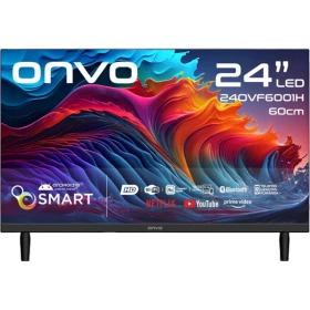 Onvo 24OVF6001H HD Ready LED televizyon, siyah çerçeveli 24 inç Smart TV