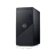Dell Inspiron 3881 B40F82GTXN masaüstü bilgisayar, siyah kasa ve ön panel bağlantılarıyla görüntüleniyor