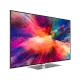 Vestel 65UD9650 Ultra HD 4K LED televizyon, renkli ekranı ve ince siyah çerçevesiyle önden görünür.