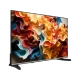 Vestel 43F9530 Full HD FHD LED televizyon, renkli soyut ekranı ve siyah ayak tasarımıyla önden görünüm