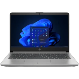 HP 240 G9 6Q8M0ES gri iş ve ofis laptopu; Windows ekranlı, önden klavye görünümlü vitrin görüntüsü