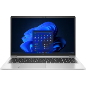 HP EliteBook 650 G10 725N9EA gümüş iş ofis laptop, açık ekranlı ve klavye görünümüyle.