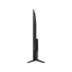 TCL 55V6C Ultra HD 4K LED televizyonun siyah ayaklı yan görünümü, genel renkli model.
