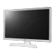 LG 24TL510S-WZ HD Ready LED televizyon, genel renkli ince ekran tasarımı ve standı ile