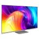 Philips 50PUS8807 Ultra HD 4K LED televizyon; canlı renklerle soyut ışık deseni ekranı açık