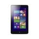 Lenovo Miix 2 32 GB 8 inç gümüş tablet; Windows arayüzlü ön ekran ve kompakt tasarım.