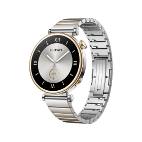 Huawei Watch GT 4 Gümüş 41mm akıllı saat, klasik kadranlı metal bilezik ve yuvarlak kasa