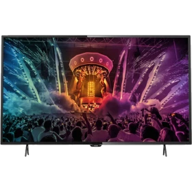 Philips 55PUS6101 Ultra HD 4K LED televizyon, canlı konser sahnesi renkleriyle ekran vitrini